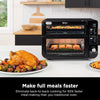 , Toaster Oven, Double Oven with Flexdoor, Flavorseal & Smart Finish, Rapid Top Oven, Air Fry, Bake, Roast, Toast, Fry, Pizza, Convection Oven, 13-In-1, Black, DCT402BK