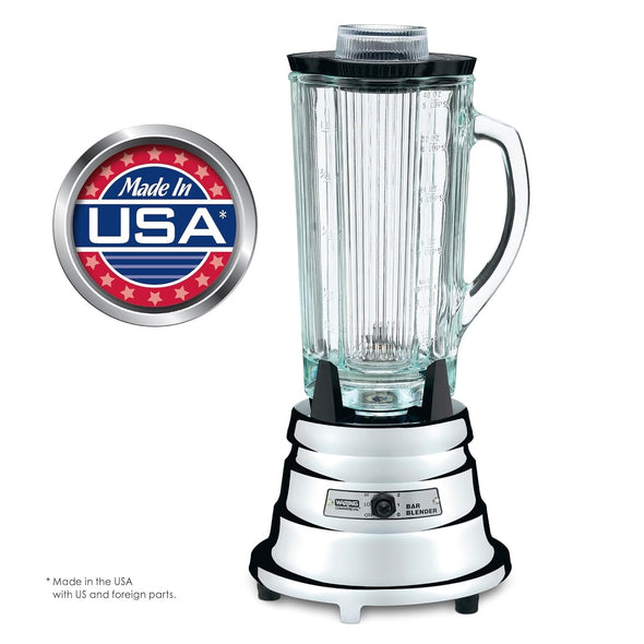 Commercial BB900G 1/2 HP Chrome Bar Blender with 40-Ounce Glass Container Silver