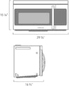 OTR Microwave 1.6 CF CAPACITY 2 SPEED 300 CFM LED DISPLAY ECO MODE - ME16A4021AS