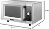 Equipment 1025F0A Countertop Commercial Microwave Oven with Dial, 1000W, Stainless Steel.9 Cuft