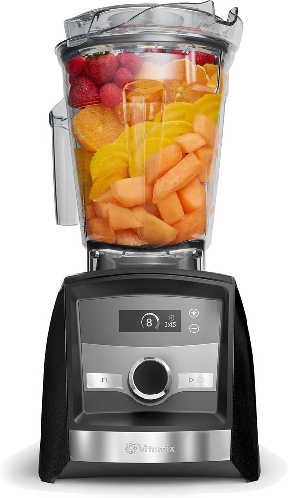 A3300 Ascent Series Smart Blender, Professional-Grade, 64 Oz. Low-Profile Container, Black