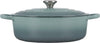 Enameled Cast Iron Signature round Wide Dutch Oven, 6.75 Qt., Sea Salt