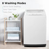 Washing Machine 2.0 Cu.Ft. Mini Compact Full Automatic Lavadora Portatil for Apartments, RV, Dorms Portable Washer, White Black