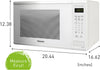 NN-SU656W Countertop Microwave Oven with Genius Sensor, Quick 30Sec, Popcorn Button, Child Safety Lock and 1100 Watts of Cooking Power-Nn-Su, 1.3 Cu. Ft, White