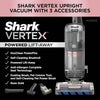 AZ2002 Vertex Powered Lift-Away Upright Vacuum with Duoclean Powerfins, Self-Cleaning Brushroll, Large Dust Cup, Pet Crevice Tool, Dusting Brush & Power Brush, Silver/Rose Gold