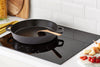 Cast Iron 13-Inch Double Handle Fry Pan - Matte Black, Made in France