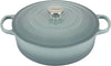 Enameled Cast Iron Signature round Wide Dutch Oven, 6.75 Qt., Sea Salt