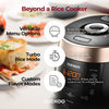 CRP-P1009SB 10-Cup (Uncooked) / 20-Cup (Cooked) Heating Pressure Rice Cooker & Warmer with Nonstick Inner Pot, 13 Menu Modes, Fuzzy Logic Tech, 3 Voice Guide, Auto Clean (White)