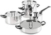 La Cintura Di Orione 28 Cm Low Casserole with Two Handles in 18/10 Stainless Steel