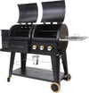 PB1230SP Wood Pellet and Gas Combo Grill, Black