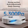 L10S Ultra Robot Vacuum, 5300Pa Suction Robot Vacuum and Mop Combo, 60 Days Self-Emptying Robotic Vacuum, Auto Clean and Dry, AI Navigation, Robot Vacuum Cleaner for Pet Hair/Carpet/Hard Floor