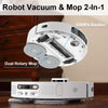 L10S Ultra Robot Vacuum, 60 Days Self-Emptying Robot Vacuum and Mop Combo, 5300 Pa Suction with Liftable Mop, Auto Drying, Auto Water Filling and Solution, Robotic Vacuum Cleaner for Carpet