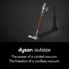 Outsize Cordless Vacuum Cleaner, Nickel/Red, Extra Large