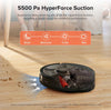 Q8 Max+ Robot Vacuum and Mop, Self-Emptying, Hands-Free Cleaning for up to 7 Weeks, Reactive Tech Obstacle Avoidance, 5500 Pa Suction, Duoroller Brush, App-Controlled Mopping, Black