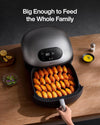 Dome Air Fryer, No.1 Cooking Speed Large Air Fryer with Superior Airflow, Self-Cleaning Smart Digital Air Fryer with Dishwasher Safe Basket for Quick Easy Meals, up to 32 Chicken Wings Capacity