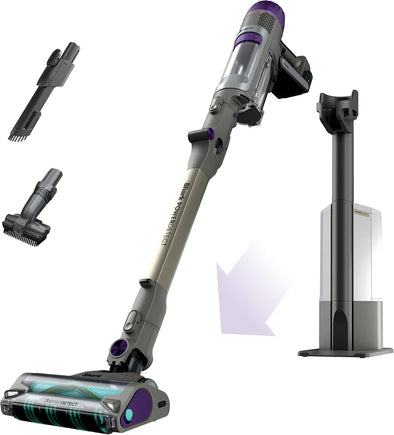 Cordless Vacuum Cleaner with HEPA Filter, Powerdetect Clean & Empty, Powerful Suction, Portable, Rechargeable, Auto-Empty System, Stick Vacuum for Pet Hair, Carpets & Hardfloor Dark Gray, IP3251