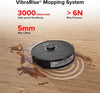 S8+ Robot Vacuum, Sonic Mop with Self-Empty Dock, Stores up to 60-Days of Dust, Auto Lifting Mop, Ultrasonic Carpet Detection, 6000Pa Suction, Black