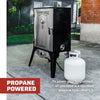 Smoke Vault - Vertical, Propane Meat Smoker for Outdoor Cooking of Meat, Pies & More - 150°F to 350°F Range - 24"