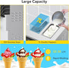 Commercial Ice Cream Machine with Two 12L Hoppers Soft Serve Machine with 3 Flavors Commercial Ice Cream Maker 2450W Compressor Soft Ice Cream Machine with LCD Panel for Restaurants Snack Bar