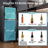 55 Bottle Wine Cooler Refrigerator Dual Zone Wine Fridge - Intelligent Digital Control, Low Noise Professional Compressor, Freestanding for Home, Office, or Kitchen