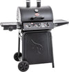 ® Grillin' Pro 3-Burner Propane Gas Grill in Black with 40,800 BTU, Cast Iron Grates and Warming Racks, 630 Cooking Square Inches, Model E3001