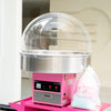 COVER ONLY: Hi Tek 28 X 15 Inch Cover for 28 Inch Cotton Candy Machine 1 Durable Candy Floss Machine Cover - Machine Sold Separately Handy Cut Out Acrylic Cotton Candy Dome Cover