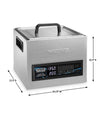 Commercial WSV16 16 Self Contained Thermal Circulator for Sous Vide, 16 Liters/4.2 Gallons, Capactice Touch Control Panel, 5 Programable Settings, Timer, 120V, 1560W, 5-15 Phase Plug