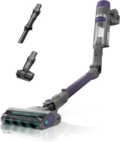 Cordless Vacuum Cleaner with HEPA Filter, Powerdetect Clean & Empty, Powerful Suction, Portable, Rechargeable, Lightweight Stick Vacuum for Pet Hair, Carpets & Hardfloor, Grey/Purple, IP1251