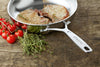 Industry 5-Ply 12.5-Inch Stainless Steel Fry Pan with Helper Handle