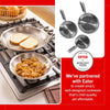 X Eater 3 Piece Fry Pan Set | Made in USA | 5-Ply Fully Clad Stainless Steel Pan | Stay Cool Handle Design | Induction Ready & Non-Toxic Pan