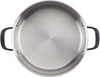 5-Ply Clad Stainless Steel Cookware Pots and Pans Set, 10 Piece, Polished Stainless