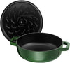 Braiser 40511-478 Saute Pan, Basil Green, 11.0 Inches (28 Cm), Large, Both Handed, Enameled Pot, Shallow Type, Sukiyaki, Induction Compatible, Japanese Authentic Product