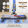 80,000PRM Cordless Vacuum Cleaners for Home, Powerful Vacuum with 2200Mah Battery up to 35 Mins Runtime, 2 Adjustable Modes and Tube Height, Detachable Parts Wireless Stick Vacuum (Sea Blue)