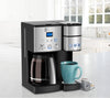 Single Serve + 12 Cup Coffee Maker, Offers 3-Sizes: 6-Ounces, 8-Ounces and 10-Ounces, Stainless Steel, SS-15P1