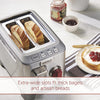 2-Slice Extra-Wide Slot Toaster with Shade Selector, Bagel and Defrost Settings, Red Knob, Stainless Steel (WGTR152S)