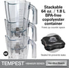 Tempest High-Performance Blender, 64 Ounce / 1.8 Liter Capacity, 3 HP Motor, NSF Certified, HBH650R