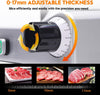 Meat Slicer, 10" Stainless Steel Blades 240W Electric Food Slicer, 0-17Mm Adjustable Thickness Meat Slicer Commercial