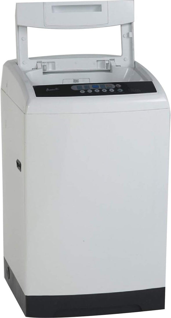 STW30D0W Portable Washing Machine 3.0 Cu. Ft. Capacity, Top Loading with Hot and Cold Water Inlets, 6 Cycles, Compact for Apartments Dorms and Rvs, White