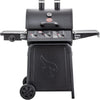 ® Grillin' Pro 3-Burner Propane Gas Grill in Black with 40,800 BTU, Cast Iron Grates and Warming Racks, 630 Cooking Square Inches, Model E3001