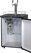 K309X-2 Keg Dispenser, 2 Faucet, Black Stainless Steel