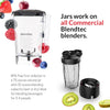 Total Classic Original Blender - Wildside+ Jar (90 Oz) - Professional-Grade Power - 6 Pre-Programmed Cycles - 10-Speeds - Black