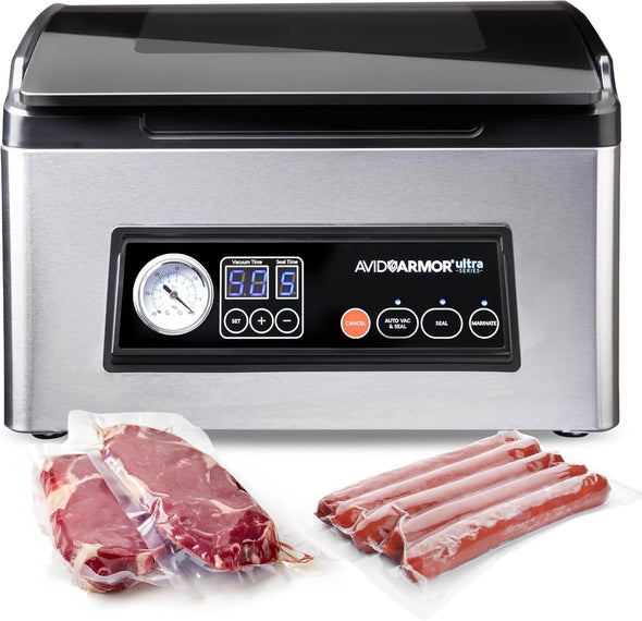 Ultra Series USV32: Premium Chamber Vacuum Sealer Machine High-Performance Vacuum Chamber Sealer for Professional and Home Use, Ideal Commercial Vacuum Sealer Machine for Food Preservation