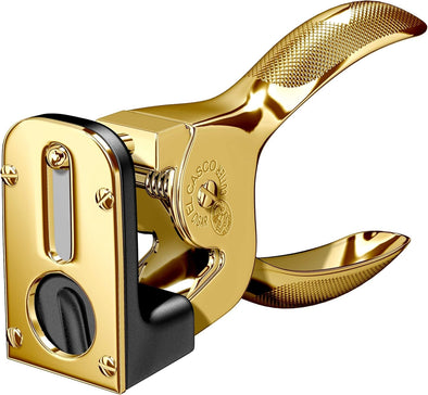 Black and 23Kt Gold Plated Cigar Cutter M-765LN