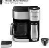 K-Duo Maker Single Serve and 12-Cup Carafe Drip Coffee Brewer, Silver