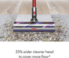 Outsize Cordless Vacuum Cleaner, Nickel/Red, Extra Large