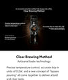 the Brew | Automatic Pour over Coffee Maker | Clear Brewing Method | Precise Temperature Regulation | Three Brewing Modes: Regular, Strong, Iced | Compact Design | US Version