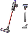 Outsize Origin Cordless Vacuum, Nickel/Red