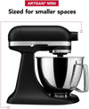 Artisan Mini 3.5 Quart Tilt-Head Stand Mixer - KSM3316X - Black Matte