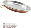 100% Made in Italy – Pizza Tray for Oven - 15.7X1.4 Inch - 3 Qt– Copper Pizza Pan - Tinned Copper Baking Pan for Pizza - Pizza Pan for Oven – Baking Pan - Handmade