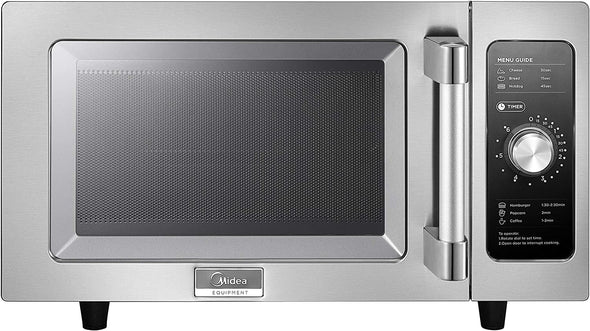 Equipment 1025F0A Countertop Commercial Microwave Oven with Dial, 1000W, Stainless Steel.9 Cuft